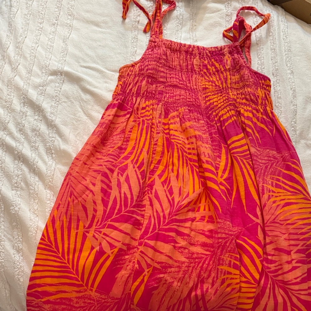 beachlunchlounge Pink and Orange Maxi Dress